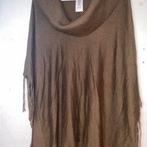 Michael Kors Knit Top w/ Frindge Brown Women's XL